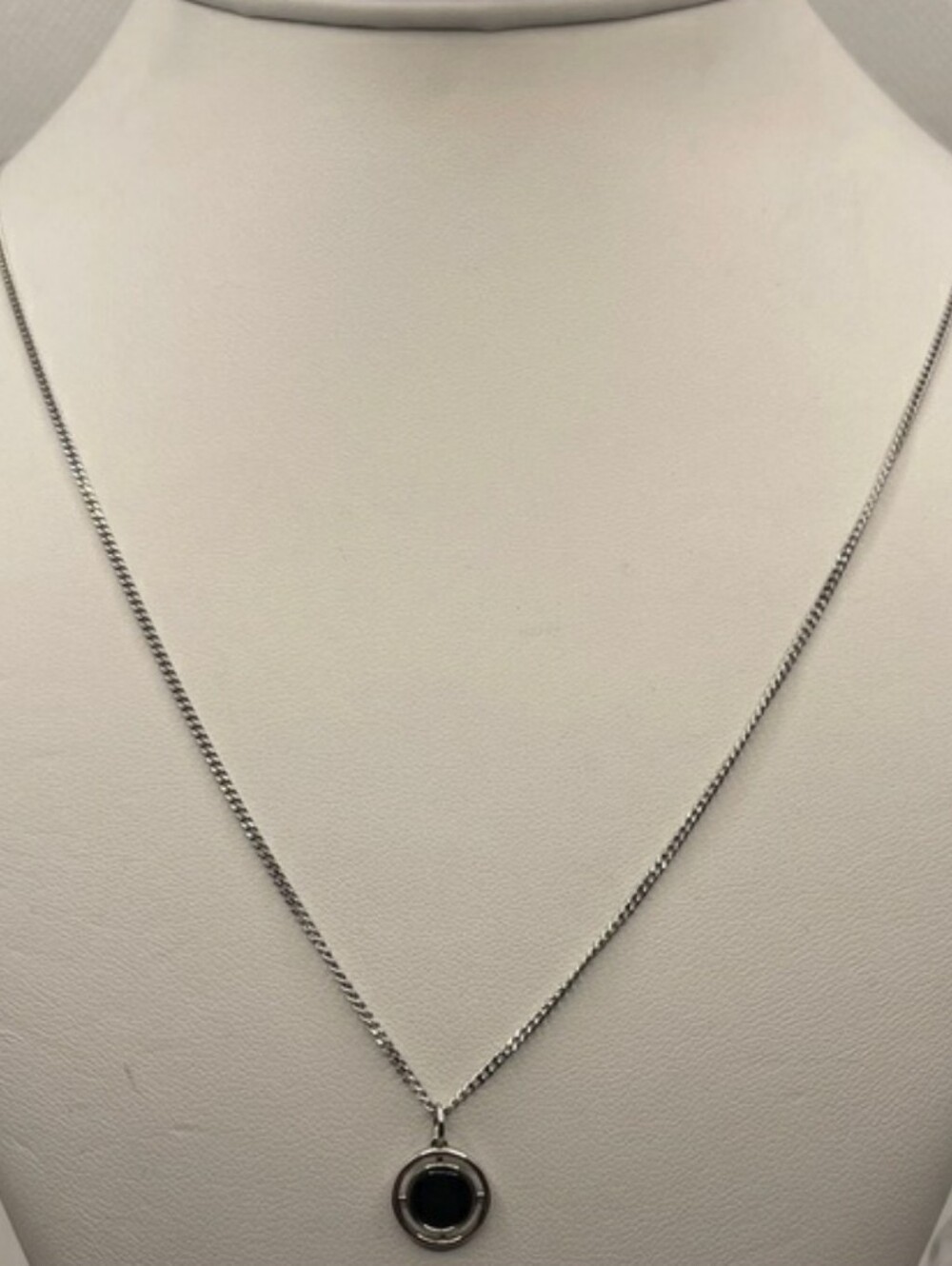 Miansai Compass Onyx Sterling Silver Necklace